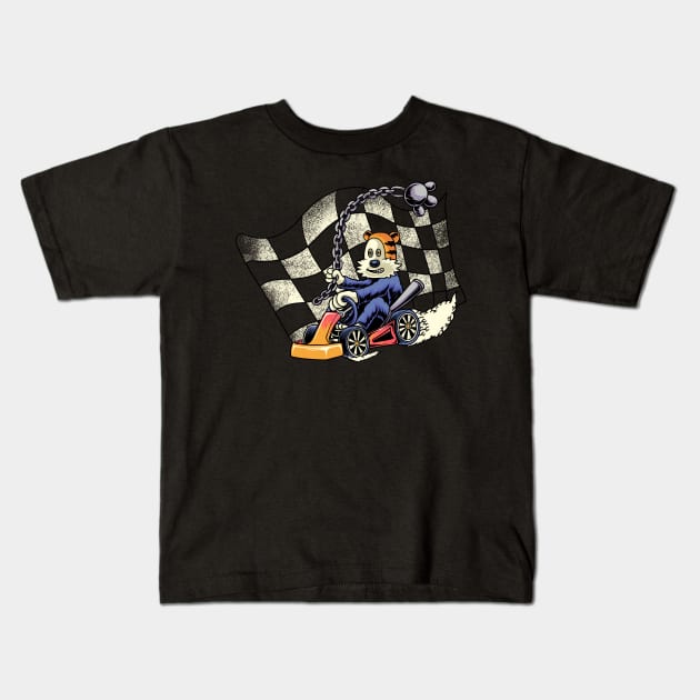 Liberation for Hobbes racing car Kids T-Shirt by inhistime5783